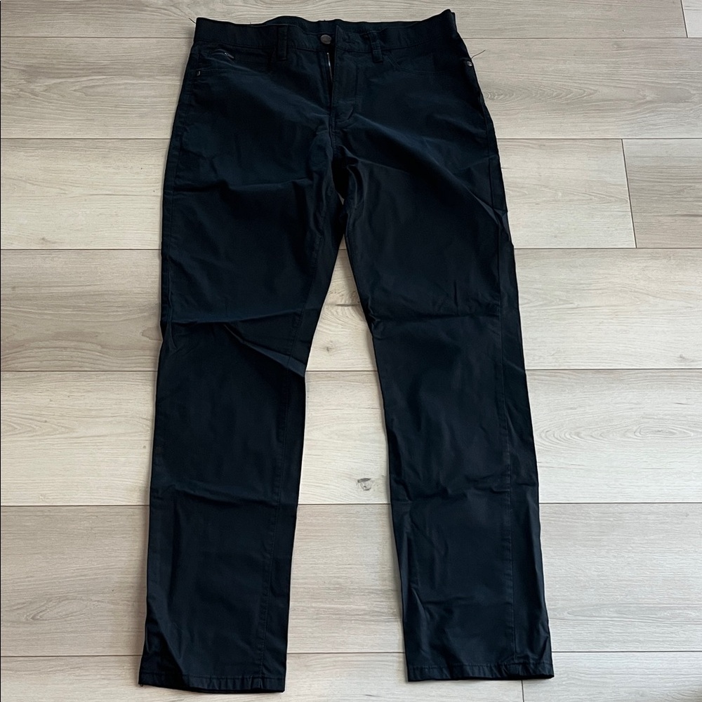 Men's Black Straight-Leg mid weight Pants 32x32 New